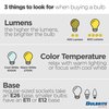 Bulbrite 9-Watt 60-Watt Equivelant A19 Smart LED WIFI Bulb Medium Base (E26) 6500K Multi-Color Selectable CCT 195125